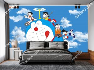 Tranh Doraemon chong chóng tre 32568