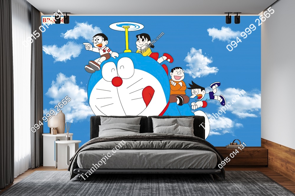 Tranh Doraemon chong chóng tre 32568