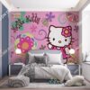 Tranh Hello Kitty dán tường phòng trẻ em 56392
