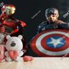 Tranh dán tường siêu anh hùng Ironman và Captain Mỹ 30782