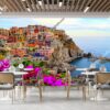 Tranh Vườn quốc gia Cinque Terre Ý dán quán cafe 50097