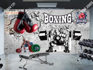 Tranh dán tường Gym Boxing 55240