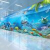 Tranh dán tường đại dương 3D khổ dài 3D17