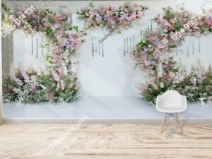 Tranh tường Backdrop hoa đẹp để chụp ảnh 1527812120