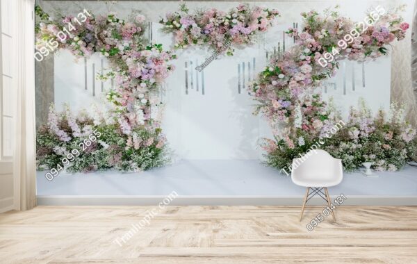 Tranh tường Backdrop hoa đẹp để chụp ảnh 1527812120