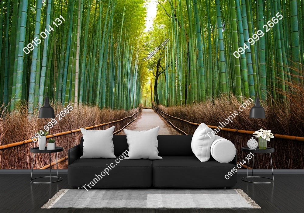 Tranh dán tường Rừng tre ở Nhật Bản, Arashiyama, Kyoto 273985327