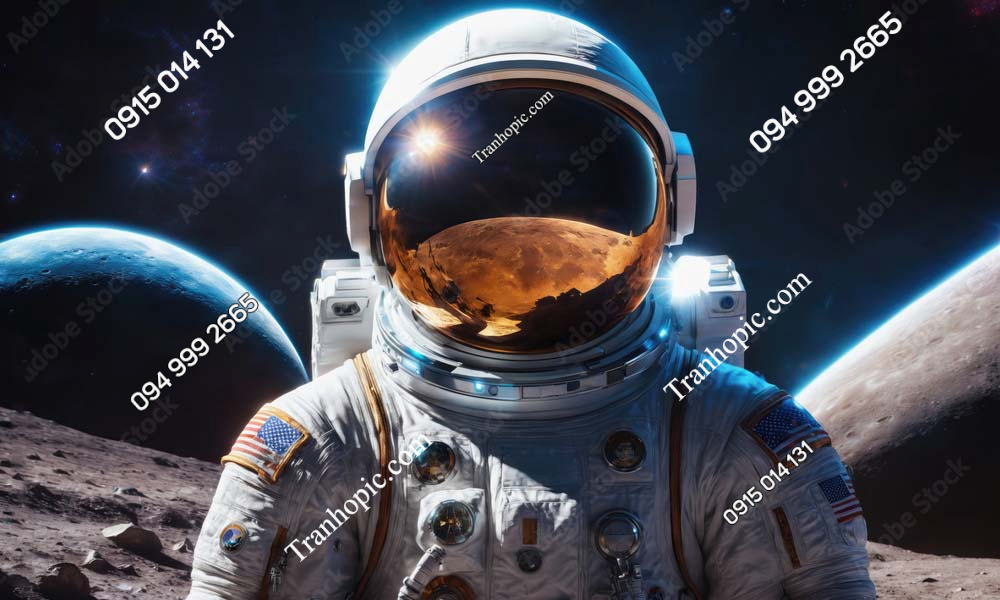 Tranh dán tường phi hành gia AB1001437816