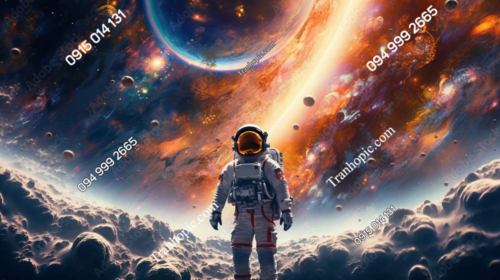 Tranh dán tường phi hành gia AB602079075