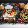 Tranh dán tường quán ăn pizzaria bánh mỳ 2988876862