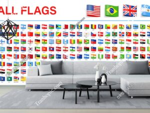 Tranh dán tường quốc kỳ của tất cả các nước trên thế giới 2677473951