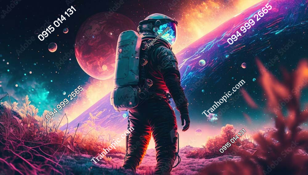 Tranh phi hành gia AB578331418