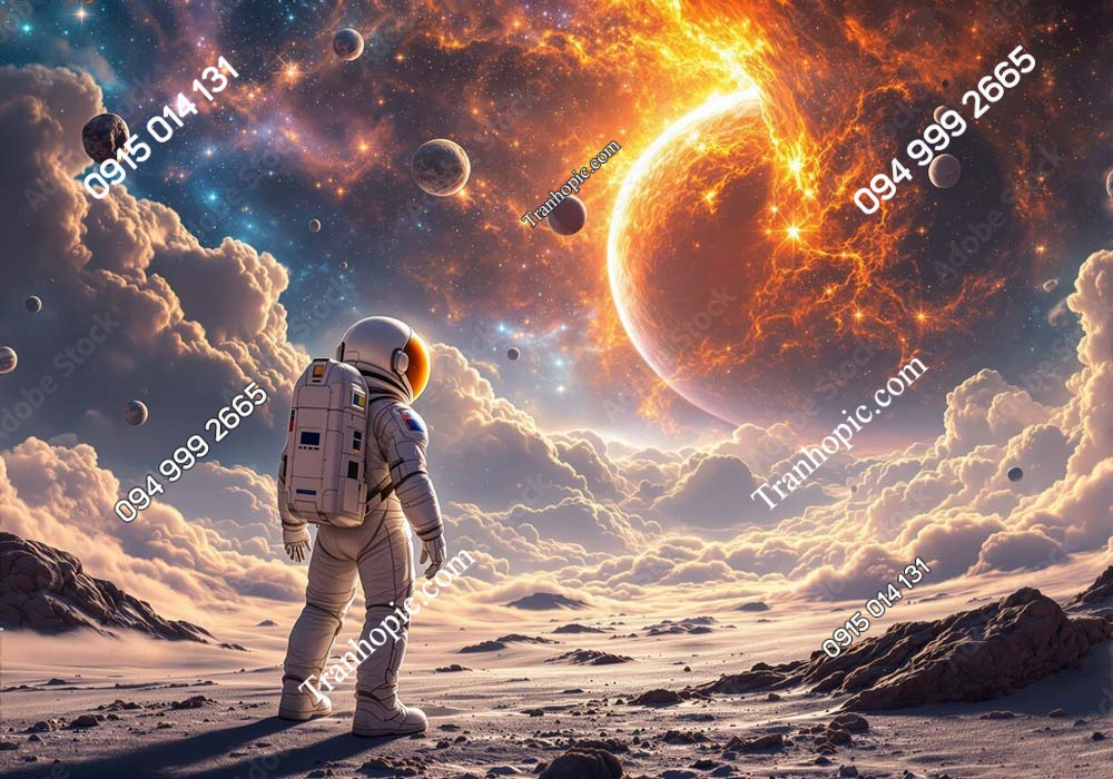 Tranh tường 3D phi hàng gia thiết kế mới AI AB1342865848