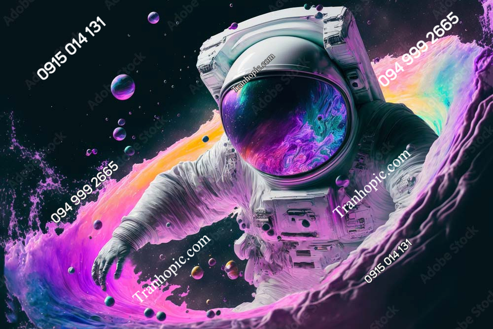 Tranh tường 3D phi hàng gia thiết kế mới AI AB552650267