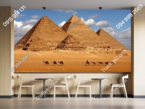 Tranh dán tường cảnh Kim Tự Tháp Ai Cập 30216104