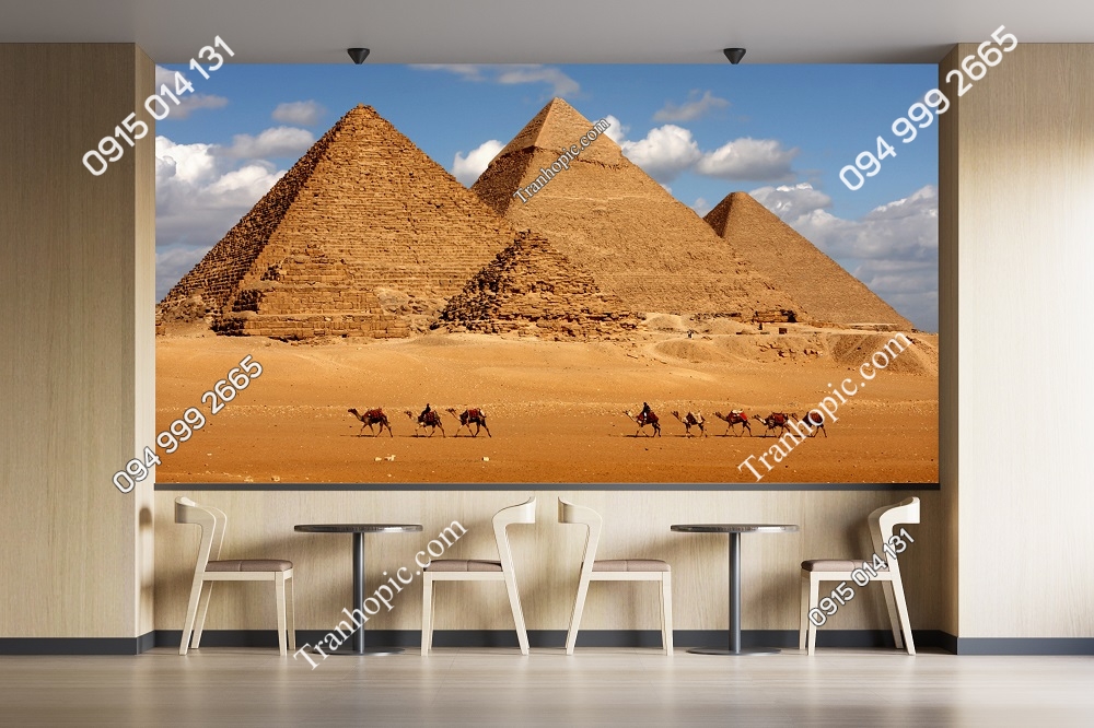Tranh dán tường cảnh Kim Tự Tháp Ai Cập 30216104