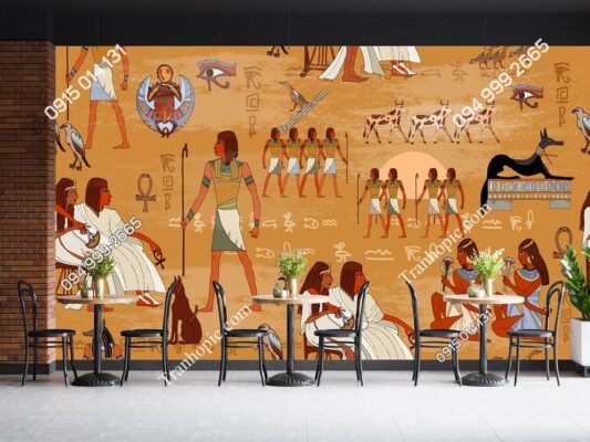 Tranh dán tường họa tiết Ai Cập cổ đại 533500415