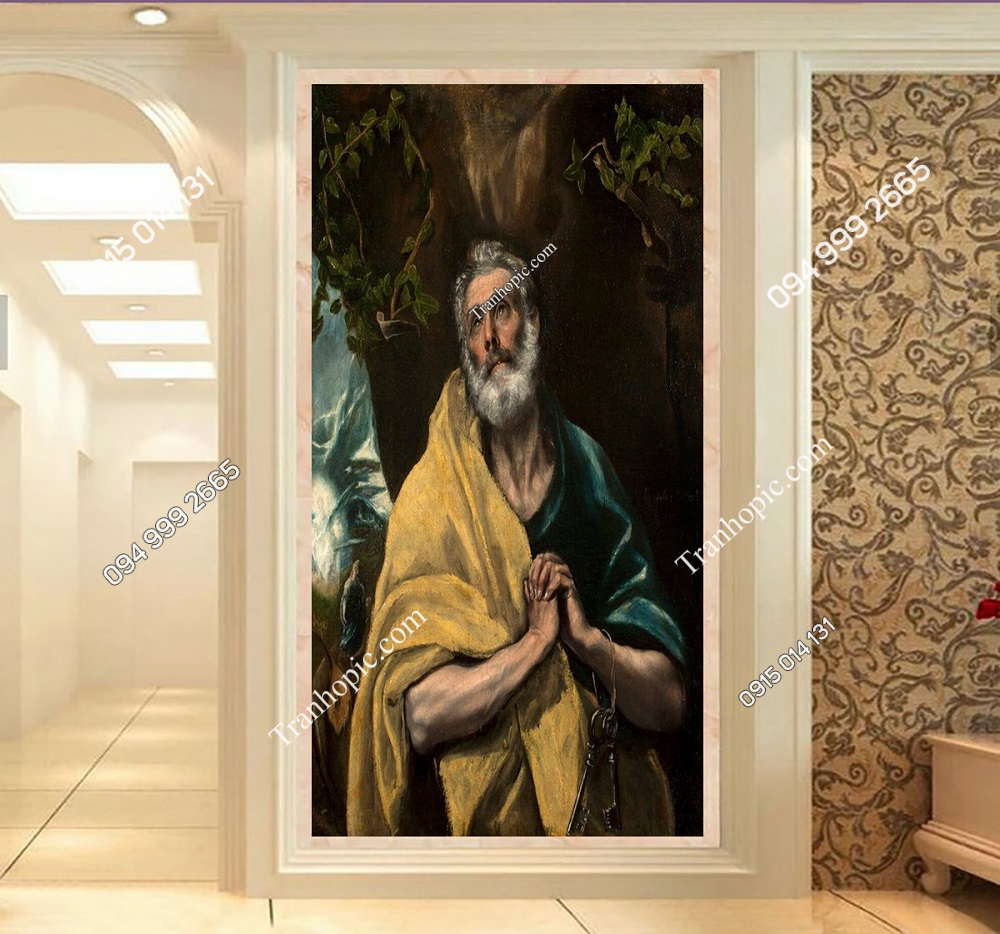 Tranh dán tường “Những giọt nước mắt của Thánh Phêrô” của El Greco 2G2H24P