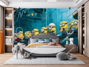 Tranh dán tường minion Kẻ trộm Mặt Trăng 2 AL431130