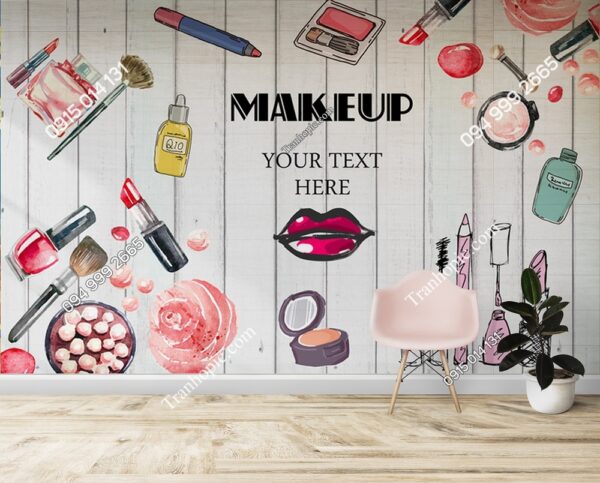 Tranh dán tường cửa hàng Makeup PK2110196