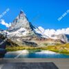 Tranh núi Matterhorn Thụy Sĩ dán tường phòng khách 728595694