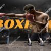 Tranh võ sĩ quyền anh Boxing dán tường phòng tập gym 2409259783
