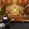 Tranh ngai vàng vua dán tường Studio Chụp ảnh PK2006988
