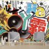 Tranh dán Tường Nền Graffiti Hip-hop PK_9985808