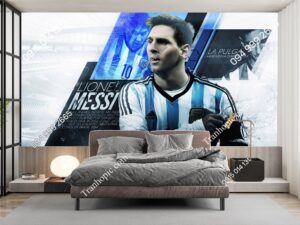 Tranh dán tường Lionel Messi màu áo Argentina AL_771161