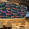 Tranh dán tường họa tiết cờ cá Koi phong cách Nhật bản 3094198760