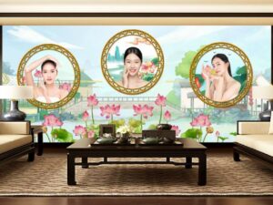 Tranh dán tường spa trị liệu dưỡng sinh DTK00016