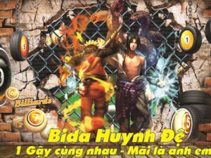 Tranh dán tường Bida Naruto Sasuke NSBIDA41