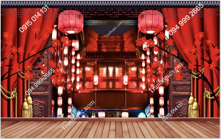 Phông chụp hình kiểu trung hoa đỏ PK_089984
