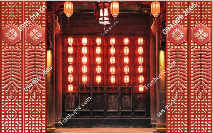 Phông chụp hình kiểu trung hoa đỏ PK_2005004