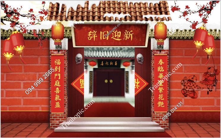 Phông chụp hình kiểu trung hoa đỏ PK_2010690