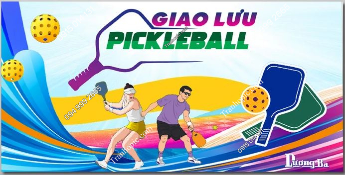 Tranh dán tường pikleball PK_11569060