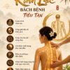 Tranh dán tường spa dưỡng sinh khổ dọc đả thông kinh lạc