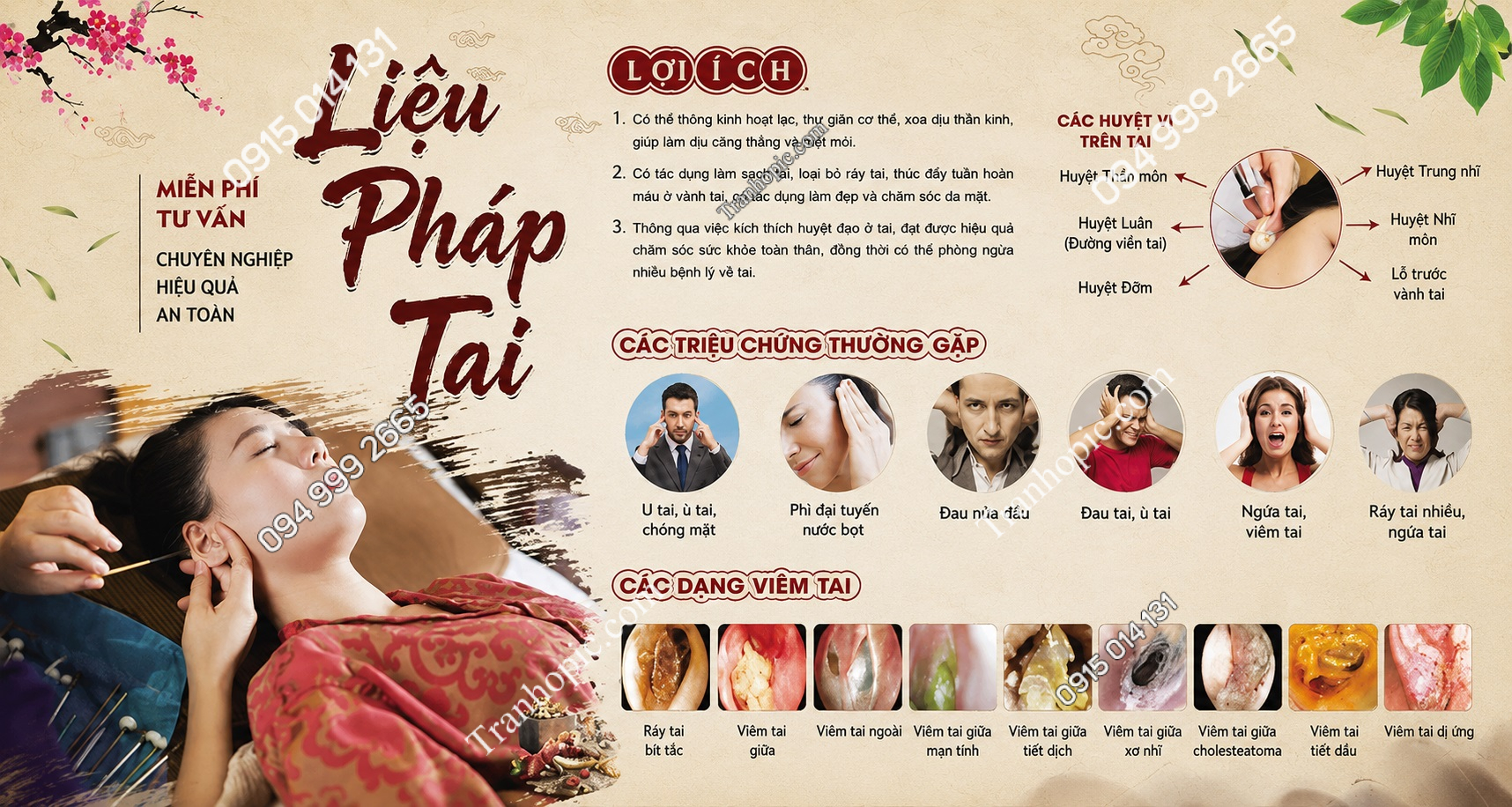Tranh dán tường tiệm lấy ráy tai spa dưỡng sinh 2026326