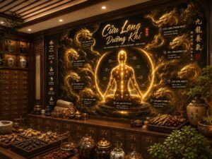 Tranh dán tường Cửu Long Dưỡng Khí – Kinh Lạc Huyệt Đạo GPTDS202612610