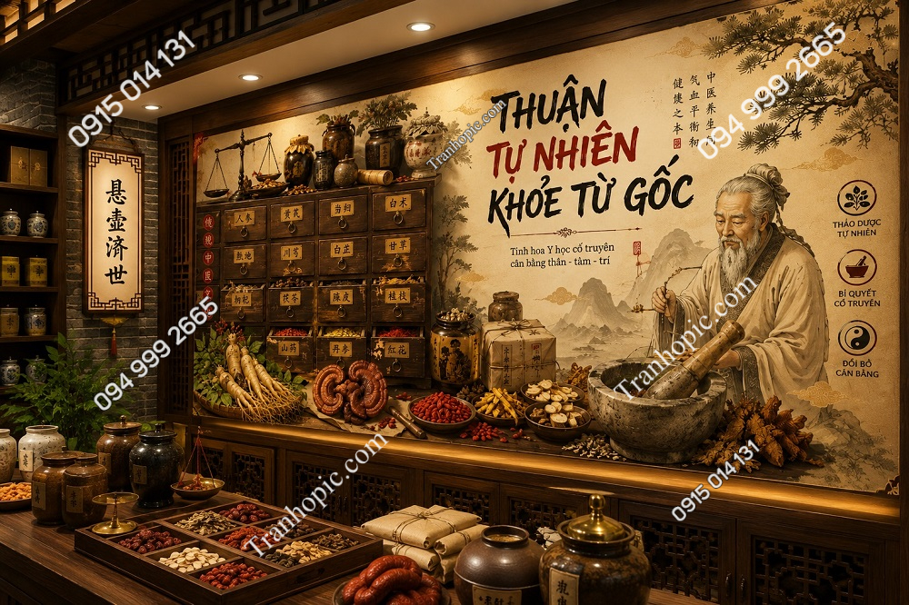 Tranh dán tường Thuận Tự Nhiên – Khỏe Từ Gốc GPTDS20261268