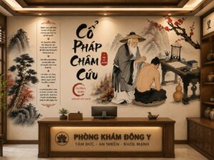Tranh dán tường cổ pháp châm cứu đông y trung hoa NP20251107180528883105