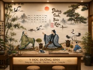 Tranh đông y dưỡng sinh dán tường dưỡng sinh bảo kiện NP20210830180506287100